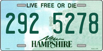NH license plate 2925278