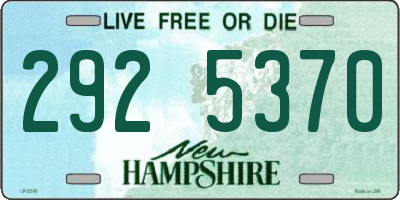NH license plate 2925370