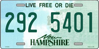 NH license plate 2925401