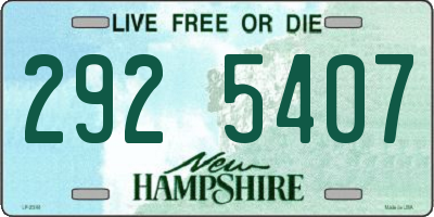 NH license plate 2925407