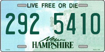 NH license plate 2925410