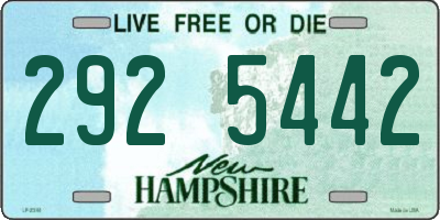 NH license plate 2925442