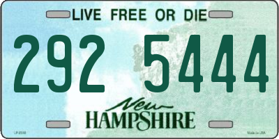 NH license plate 2925444