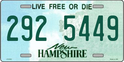 NH license plate 2925449