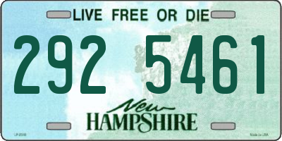NH license plate 2925461