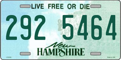 NH license plate 2925464
