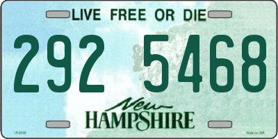 NH license plate 2925468