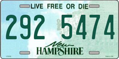 NH license plate 2925474