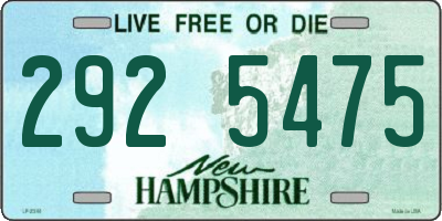 NH license plate 2925475