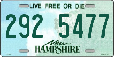 NH license plate 2925477