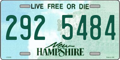 NH license plate 2925484