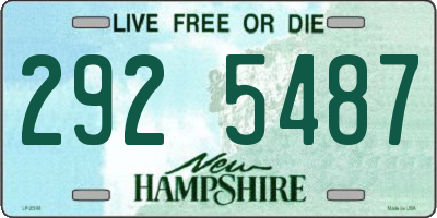 NH license plate 2925487