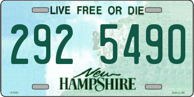 NH license plate 2925490