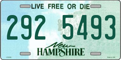 NH license plate 2925493