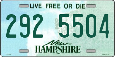 NH license plate 2925504