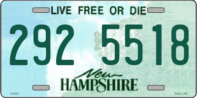 NH license plate 2925518