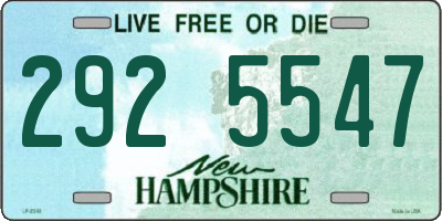 NH license plate 2925547