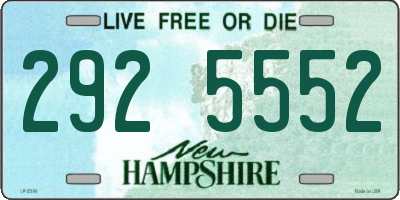 NH license plate 2925552