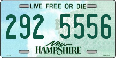 NH license plate 2925556