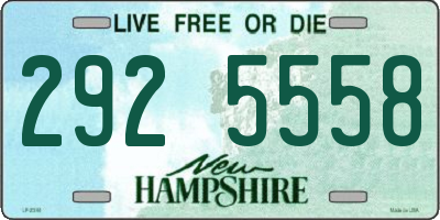 NH license plate 2925558