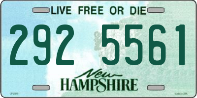 NH license plate 2925561