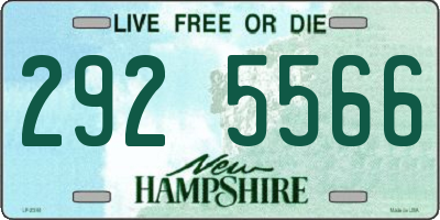 NH license plate 2925566