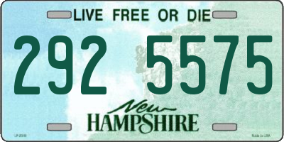 NH license plate 2925575