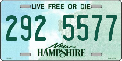 NH license plate 2925577