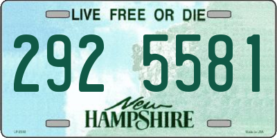 NH license plate 2925581