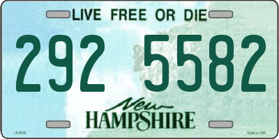 NH license plate 2925582