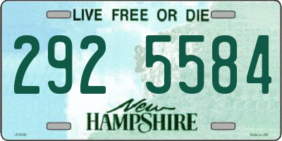 NH license plate 2925584
