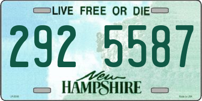 NH license plate 2925587