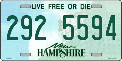 NH license plate 2925594