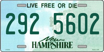 NH license plate 2925602
