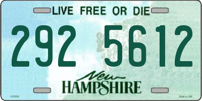 NH license plate 2925612