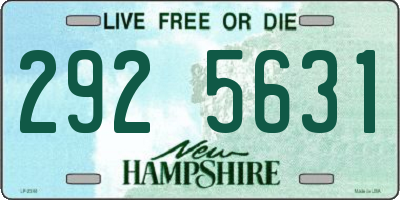 NH license plate 2925631