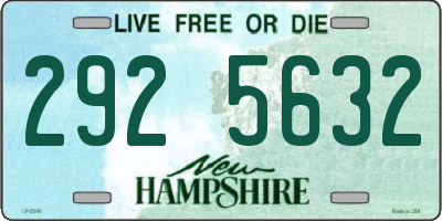 NH license plate 2925632