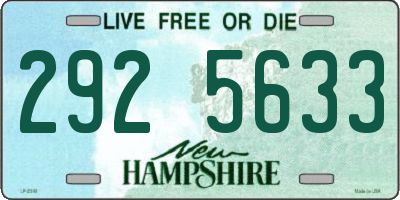 NH license plate 2925633