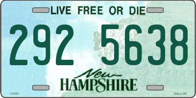 NH license plate 2925638