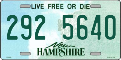 NH license plate 2925640