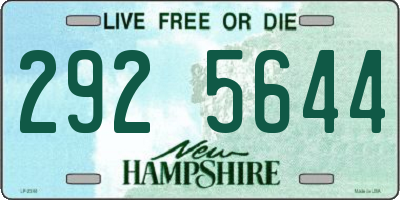 NH license plate 2925644