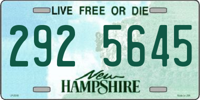 NH license plate 2925645