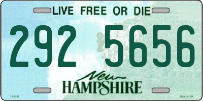 NH license plate 2925656
