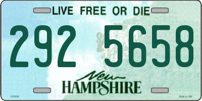 NH license plate 2925658