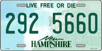 NH license plate 2925660