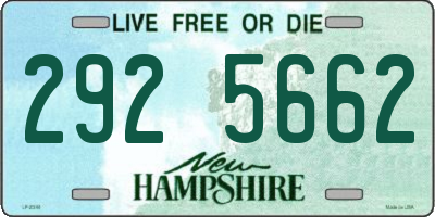 NH license plate 2925662