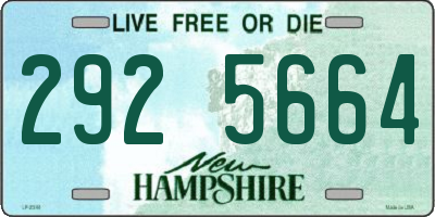 NH license plate 2925664