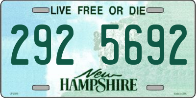 NH license plate 2925692