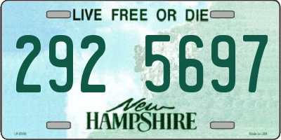 NH license plate 2925697