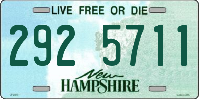 NH license plate 2925711